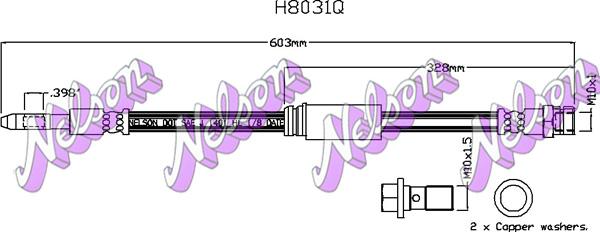 Kawe H8031Q - Kočiono crijevo, lajtung www.molydon.hr