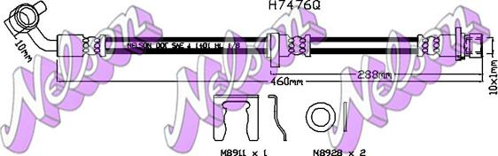 Kawe H7476Q - Kočiono crijevo, lajtung www.molydon.hr