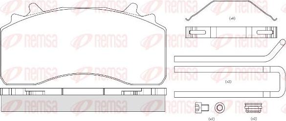 Kawe JCA1526.80 - Komplet Pločica, disk-kočnica www.molydon.hr