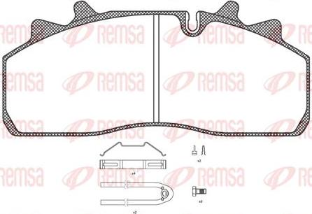 Kawe JCA1254.80 - Komplet Pločica, disk-kočnica www.molydon.hr