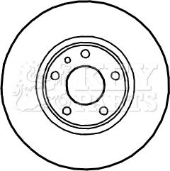 Key Parts KBD4907 - Kočioni disk www.molydon.hr