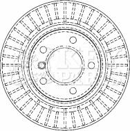 Key Parts KBD4464 - Kočioni disk www.molydon.hr