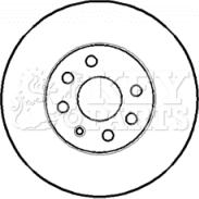 Key Parts KBD4393 - Kočioni disk www.molydon.hr