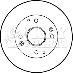 Key Parts KBD4350 - Kočioni disk www.molydon.hr