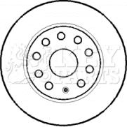 Key Parts KBD4384 - Kočioni disk www.molydon.hr