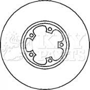 Key Parts KBD4241 - Kočioni disk www.molydon.hr