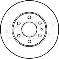 Key Parts KBD4709 - Kočioni disk www.molydon.hr