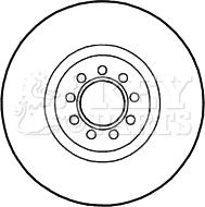 Key Parts KBD4711 - Kočioni disk www.molydon.hr