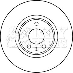 Key Parts KBD5990S - Kočioni disk www.molydon.hr