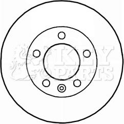 Key Parts KBD5941S - Kočioni disk www.molydon.hr