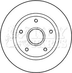 Key Parts KBD5966S - Kočioni disk www.molydon.hr