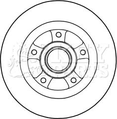 Key Parts KBD5968S - Kočioni disk www.molydon.hr