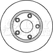 Key Parts KBD5909S - Kočioni disk www.molydon.hr