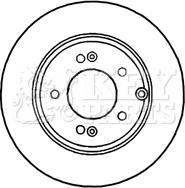 Key Parts KBD5906S - Kočioni disk www.molydon.hr