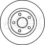 Key Parts KBD5908S - Kočioni disk www.molydon.hr