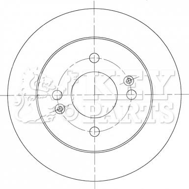 Key Parts KBD5443 - Kočioni disk www.molydon.hr