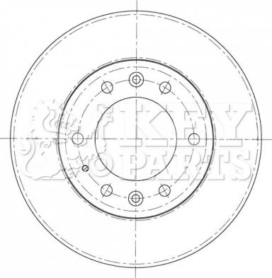 Key Parts KBD5403 - Kočioni disk www.molydon.hr