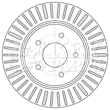 Key Parts KBD5424 - Kočioni disk www.molydon.hr