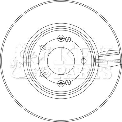 Key Parts KBD5563 - Kočioni disk www.molydon.hr