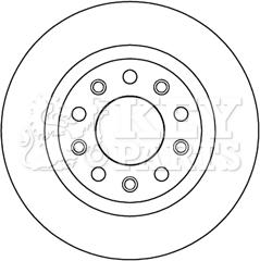 Key Parts KBD5194 - Kočioni disk www.molydon.hr