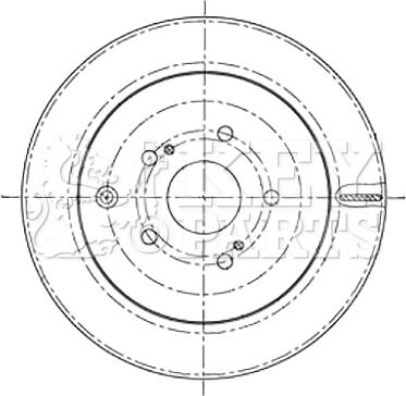 Key Parts KBD5196 - Kočioni disk www.molydon.hr