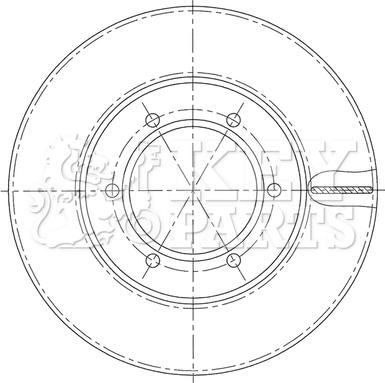 Key Parts KBD5197 - Kočioni disk www.molydon.hr