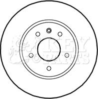 Key Parts KBD5141 - Kočioni disk www.molydon.hr