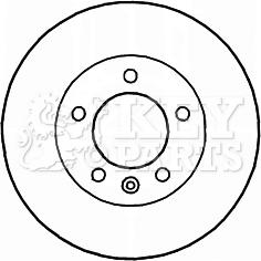 Key Parts KBD5164 - Kočioni disk www.molydon.hr