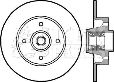 Key Parts KBD5896S - Kočioni disk www.molydon.hr