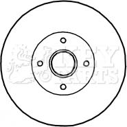 Key Parts KBD5897S - Kočioni disk www.molydon.hr