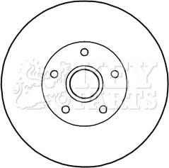 Key Parts KBD5838S - Kočioni disk www.molydon.hr