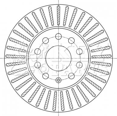 Key Parts KBD5393 - Kočioni disk www.molydon.hr