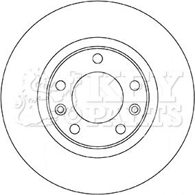 Key Parts KBD5350 - Kočioni disk www.molydon.hr