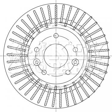 Key Parts KBD5363 - Kočioni disk www.molydon.hr