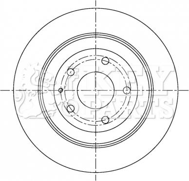 Key Parts KBD5303 - Kočioni disk www.molydon.hr