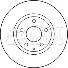 Key Parts KBD5302 - Kočioni disk www.molydon.hr