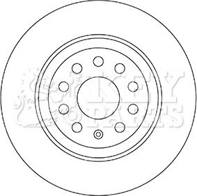 Key Parts KBD5331 - Kočioni disk www.molydon.hr