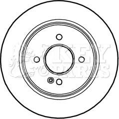 Key Parts KBD5296 - Kočioni disk www.molydon.hr