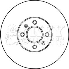 Key Parts KBD5243 - Kočioni disk www.molydon.hr