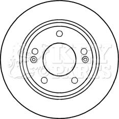 Key Parts KBD5257 - Kočioni disk www.molydon.hr