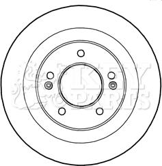 Key Parts KBD5230 - Kočioni disk www.molydon.hr