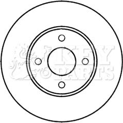 Key Parts KBD5273 - Kočioni disk www.molydon.hr