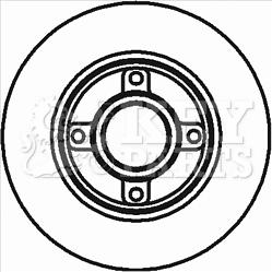 Key Parts KBD5796S - Kočioni disk www.molydon.hr