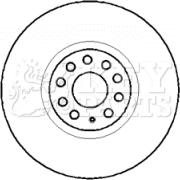 Key Parts KBD5755S - Kočioni disk www.molydon.hr