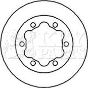 Key Parts KBD5725S - Kočioni disk www.molydon.hr