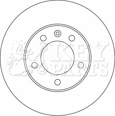 Key Parts KBD5722S - Kočioni disk www.molydon.hr