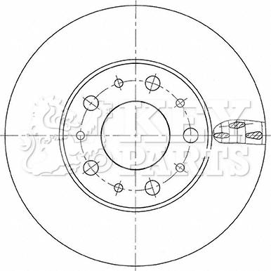 Key Parts KBD6154S - Kočioni disk www.molydon.hr