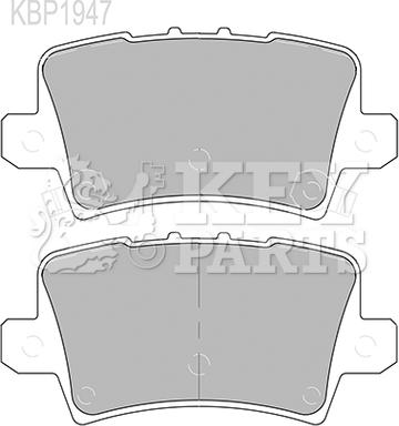 Key Parts KBP1947 - Komplet Pločica, disk-kočnica www.molydon.hr