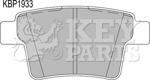 Key Parts KBP1933 - Komplet Pločica, disk-kočnica www.molydon.hr