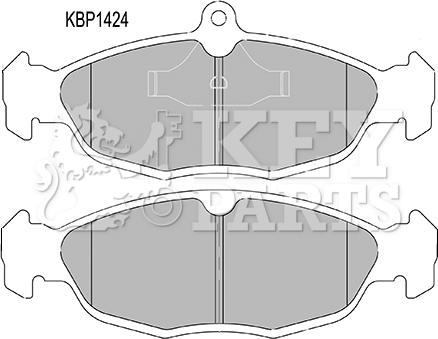 Key Parts KBP1424 - Komplet Pločica, disk-kočnica www.molydon.hr